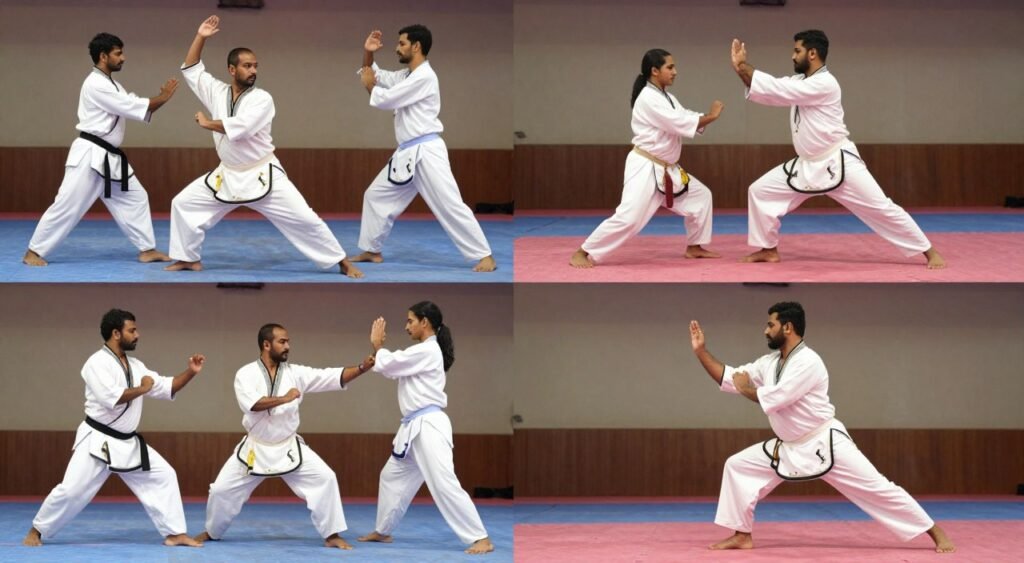 Comparison of northern and southern Kalaripayattu movement traditions