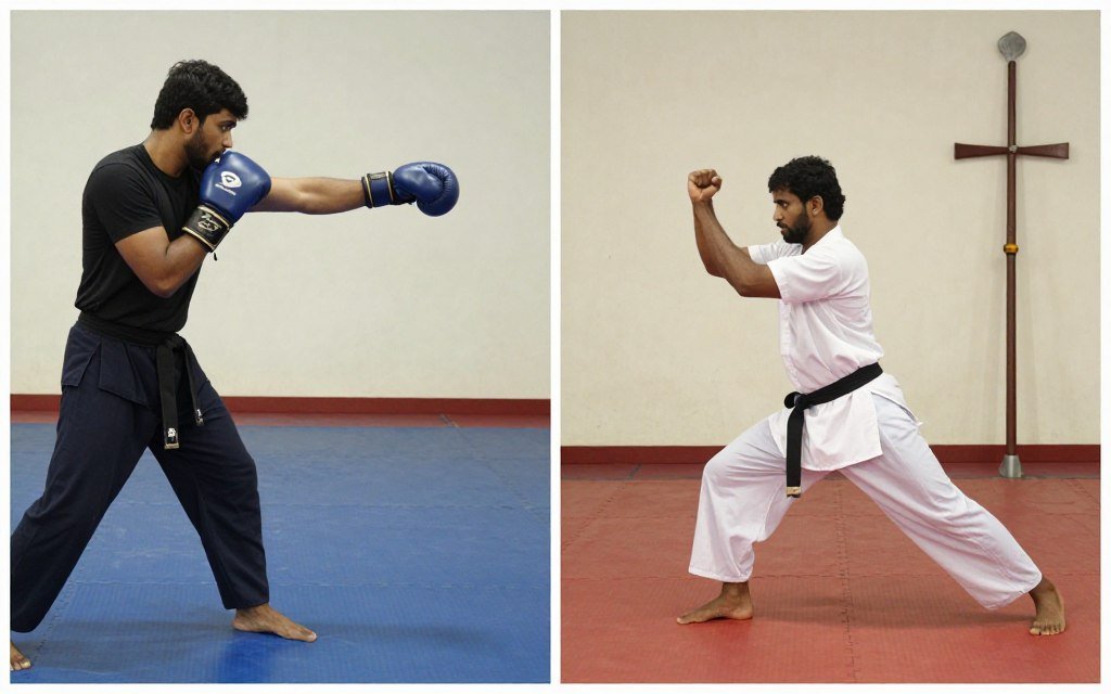 Different scopes of Musti Yuddha and Kalaripayattu practice