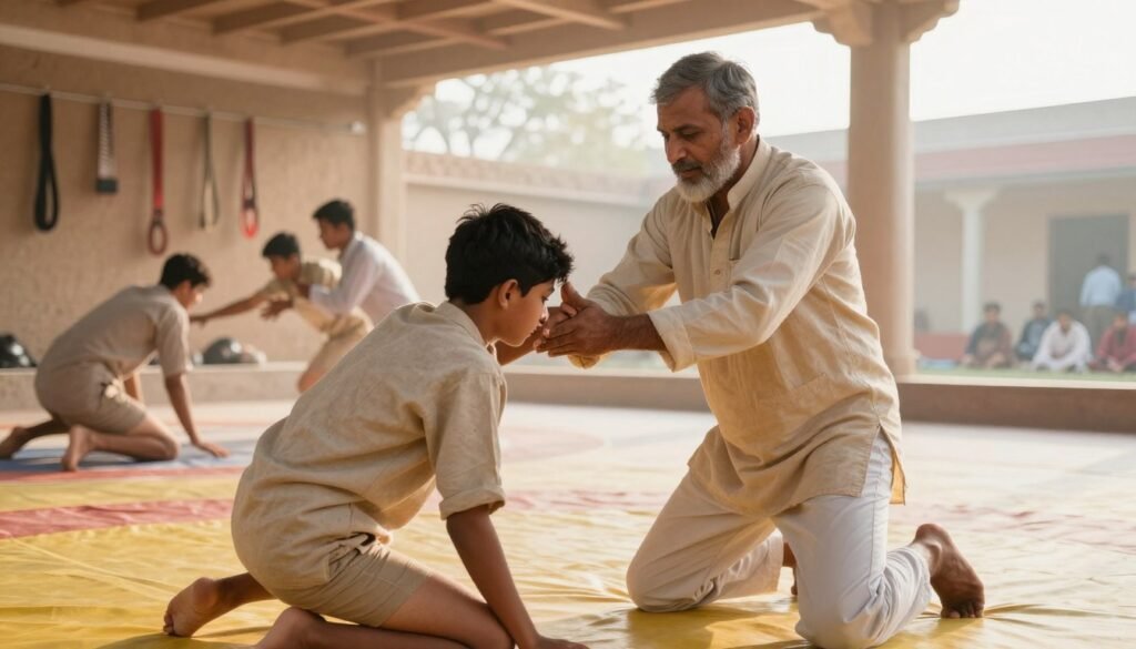 Guru-student relationship in akhada wrestling