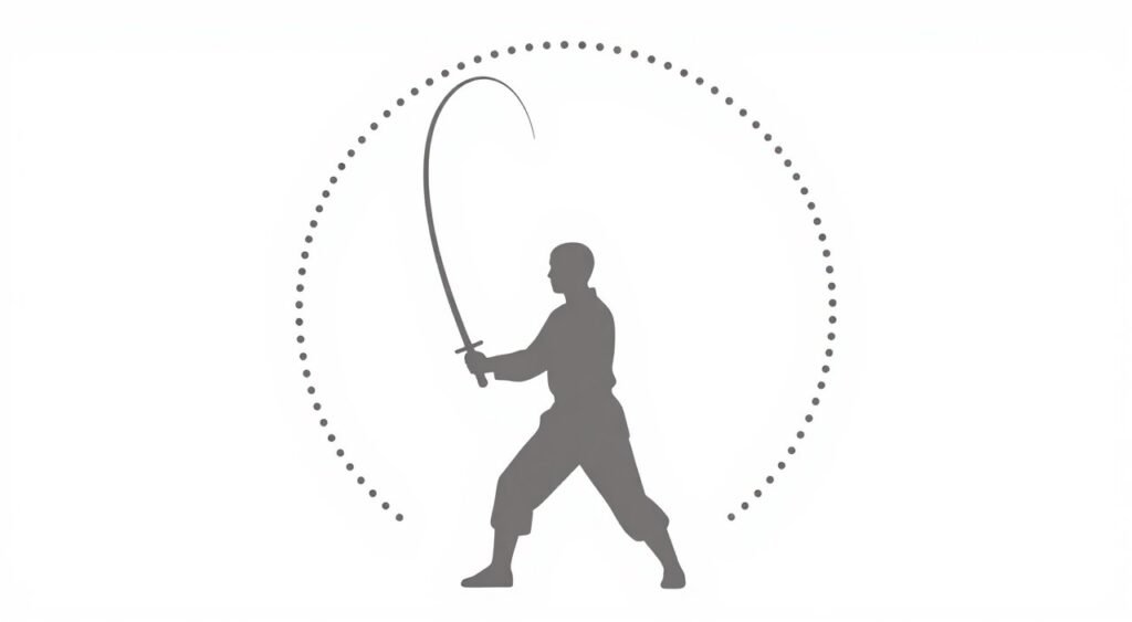 Illustration of the flexible radius around a Urumi user
