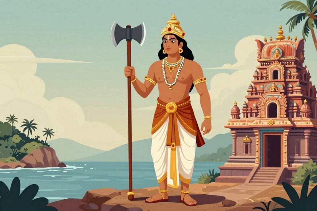 Parasurama legend and Kerala coastal landscape Parasurama legend and Kerala coastal landscape