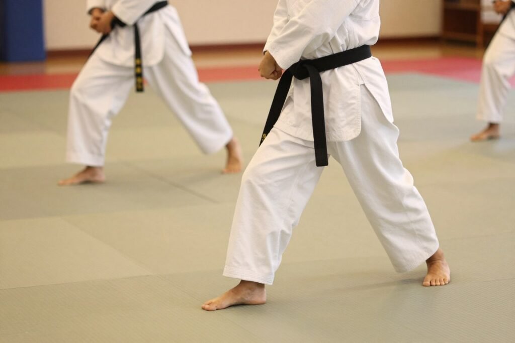 Traditional martial arts footwork practice Traditional martial arts footwork practice
