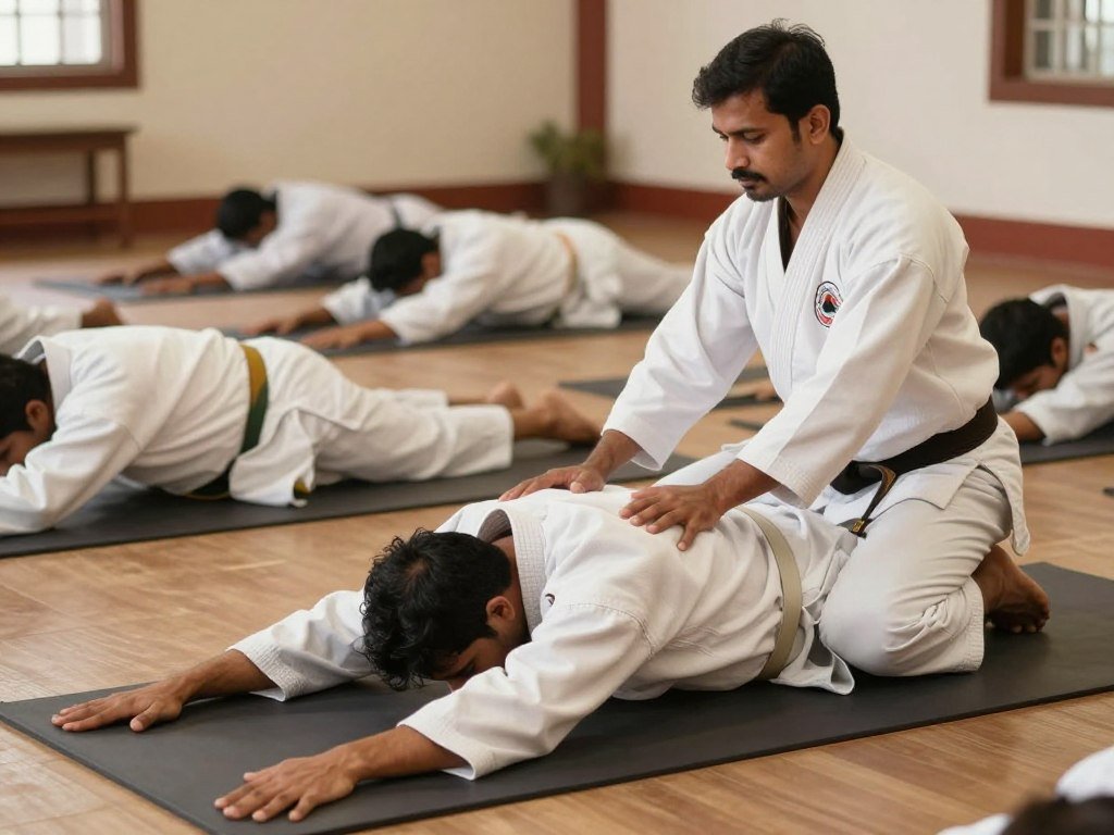 Traditional martial arts recovery and stretching practice